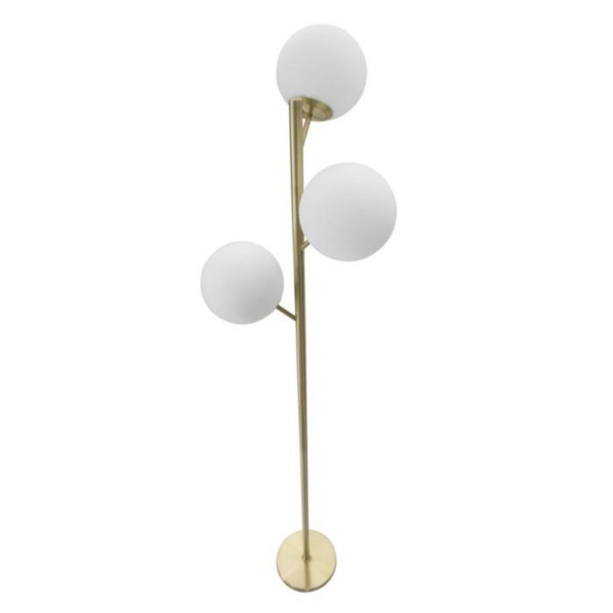 Paris Prix Lampadaire 3 Sphères  Glamy Luci  190cm Blanc & Or