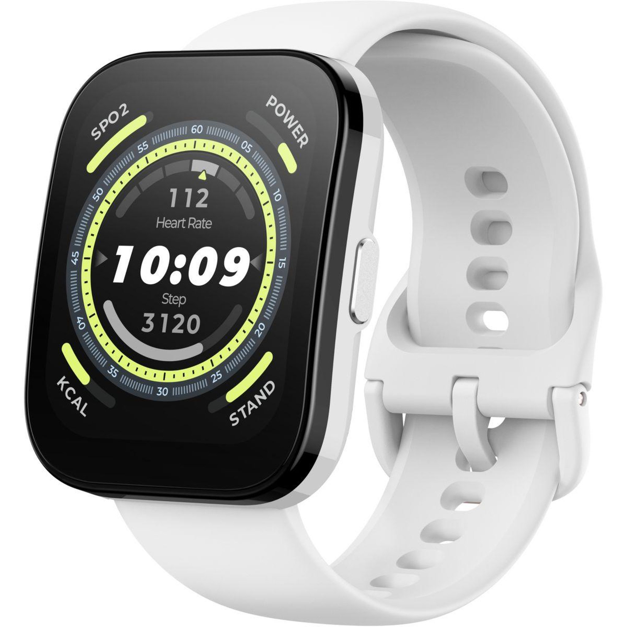Voir la diapositive 1 : AMAZFIT Bracelet connecté Connecté Bip 5 Cream White