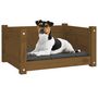 Voir la diapositive 4 : VIDAXL Lit pour chien Marron miel 55,5x45,5x28 cm Bois massif de pin
