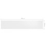 Voir la diapositive 5 : VIDAXL Ecran de balcon Blanc 120x600 cm Tissu Oxford