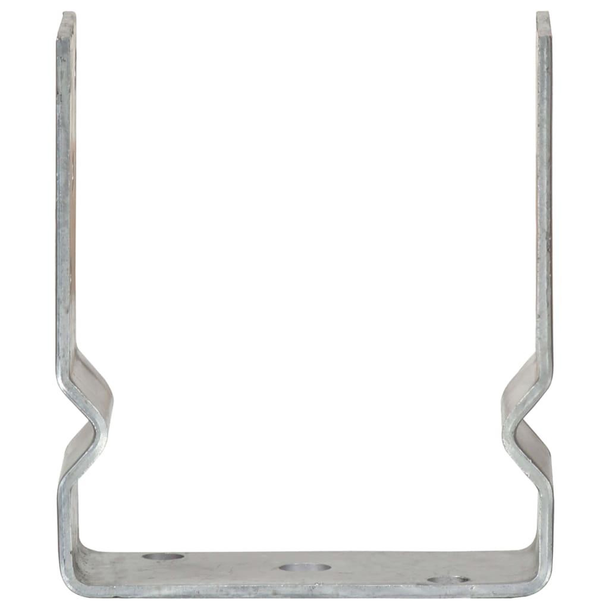 Voir la diapositive 3 : VIDAXL Piquets de cloture 12 pcs argente 12x6x15 cm acier galvanise