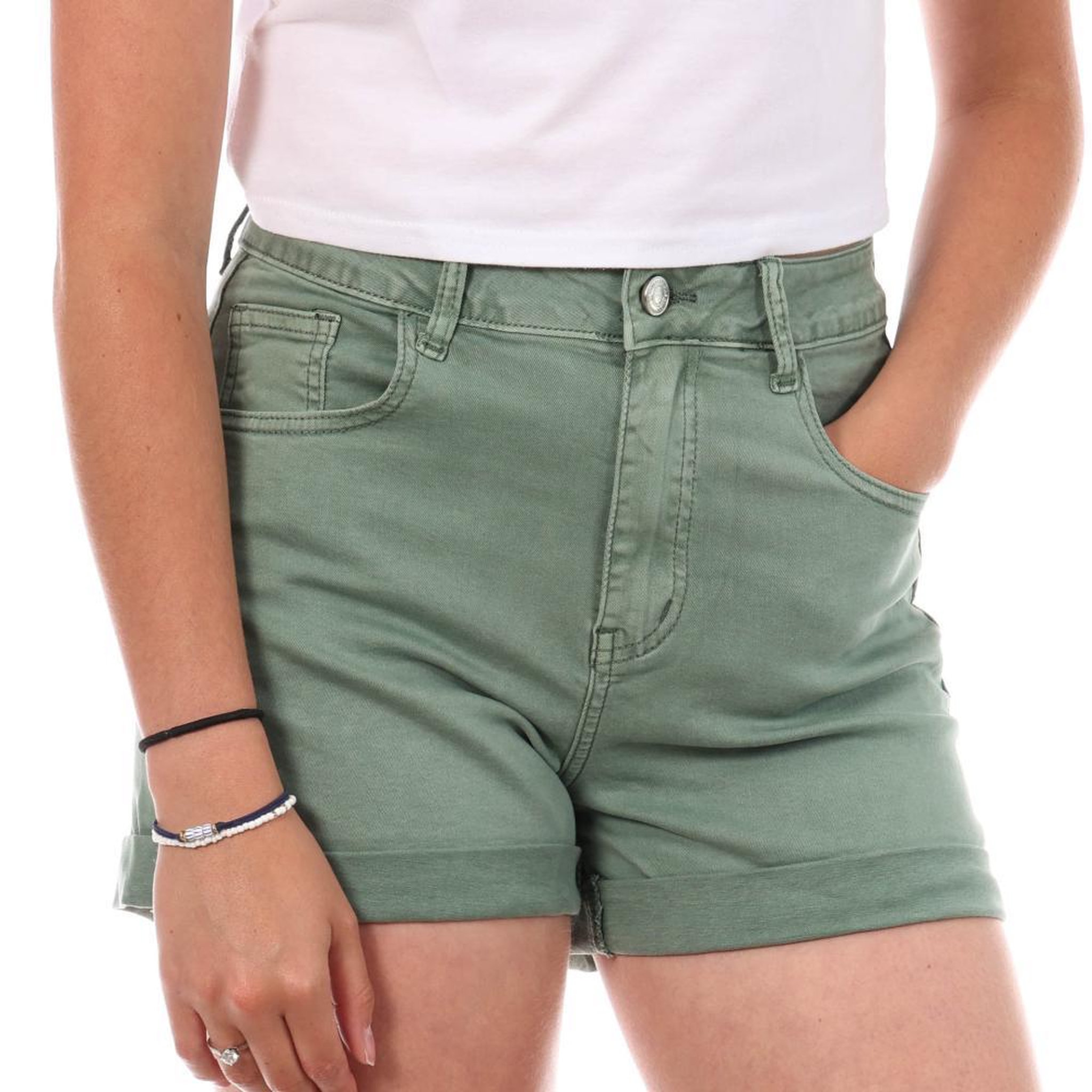 MONDAY PREMIUM Short Kaki Femme Monday Premium LW526. Coloris disponibles : Vert