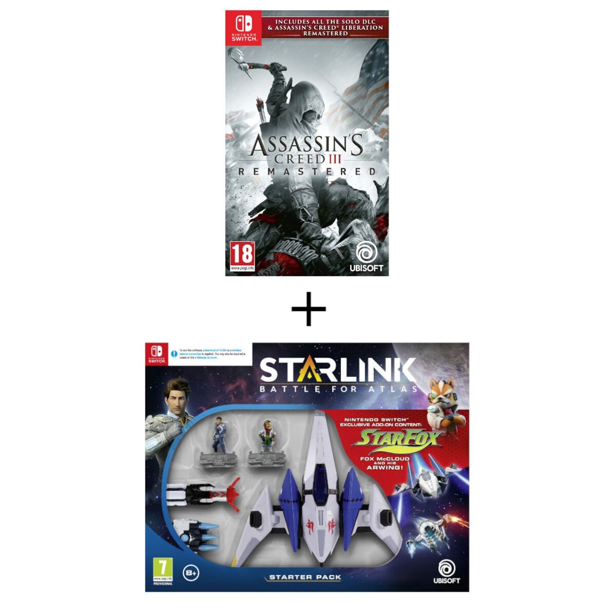 Assassin's Creed 3 + Assassin's Creed Liberation Remastered Nintendo Switch + Starlink Nintendo Switch
