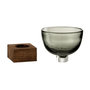 Voir la diapositive 2 : Paris Prix Vase Rond Design  Socle  12cm Marron