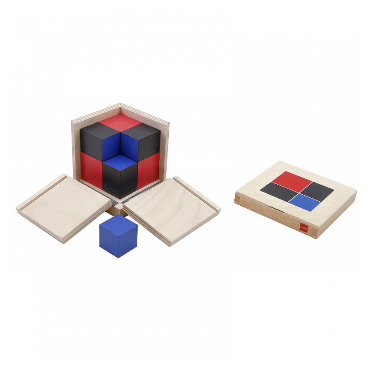 GAM MONTESSORI Jeu d'apprentissage - Cube binomial - jeu Montessori