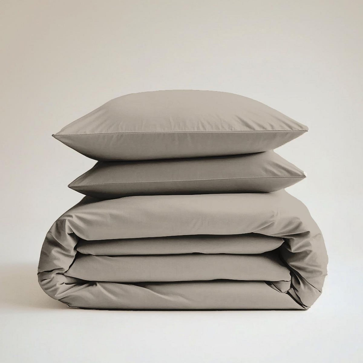 DODO Housse de couette Coton Antibactérien Taupe