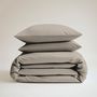 Voir la diapositive 4 : DODO Housse de couette Coton Antibactérien Taupe