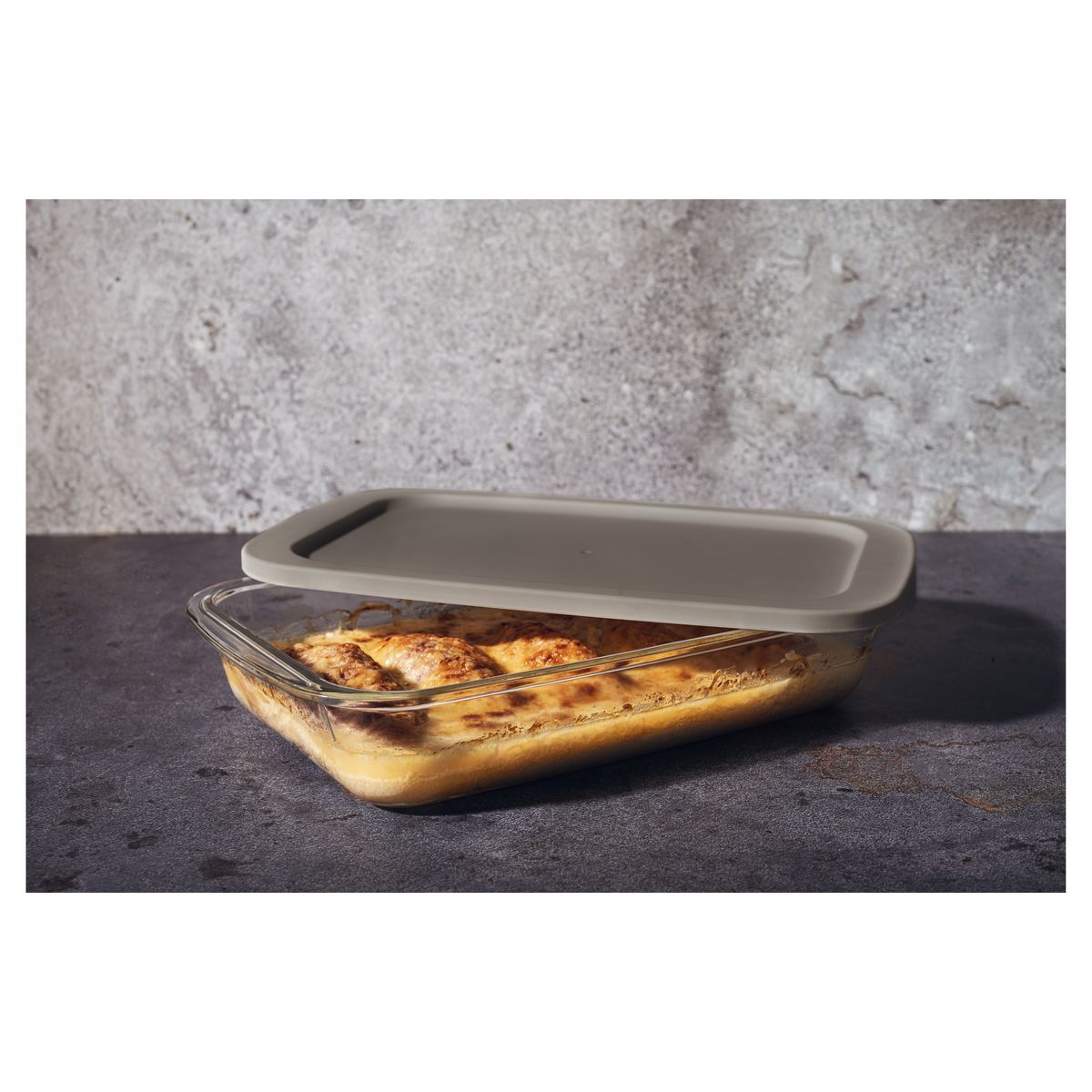 Plat à four avec couvercle 