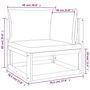 Voir la diapositive 6 : VIDAXL Salon de jardin 5 pcs avec coussins taupe bois massif