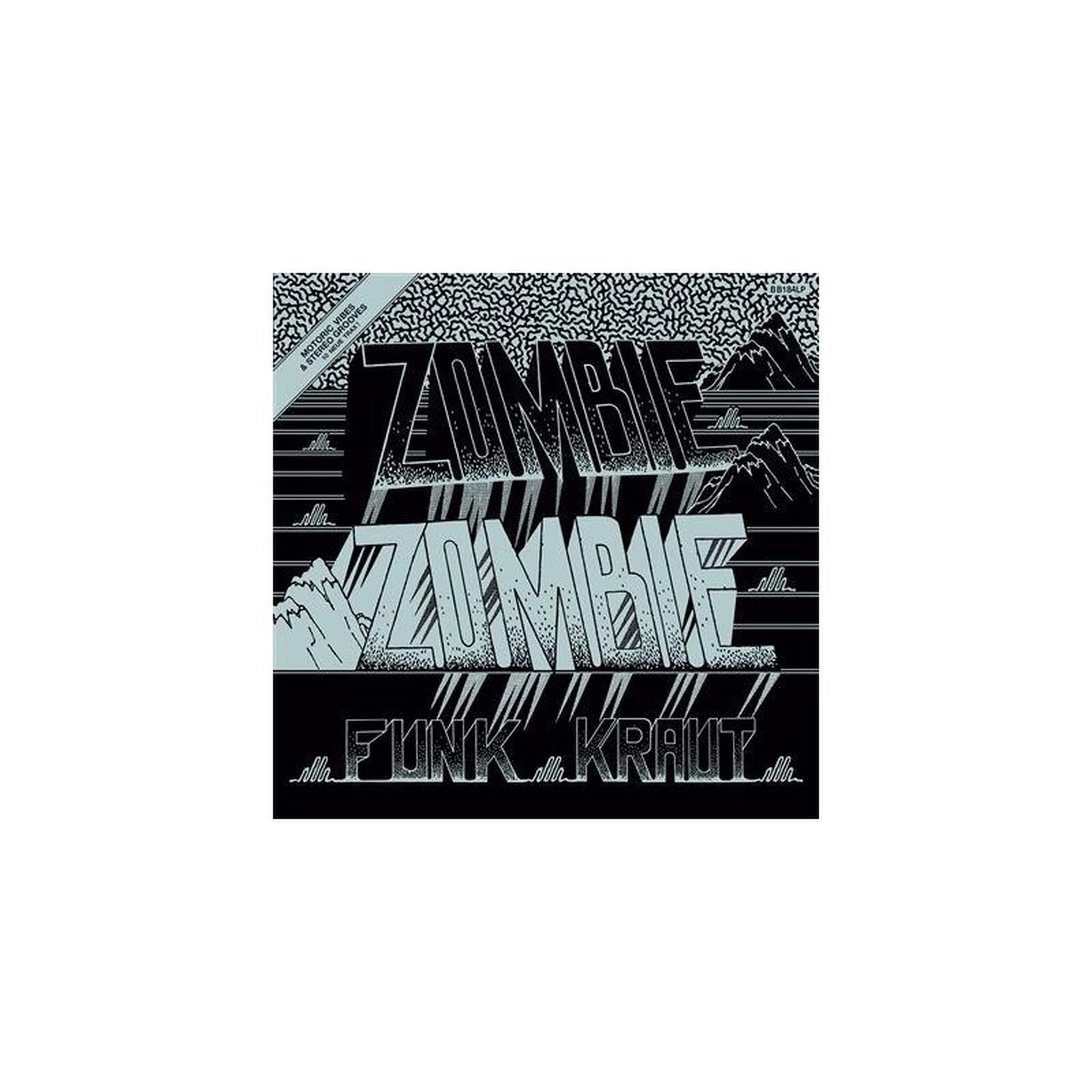 Cd zonder zumbi(e) funk kraut — design graphique musical noir, gris et vert