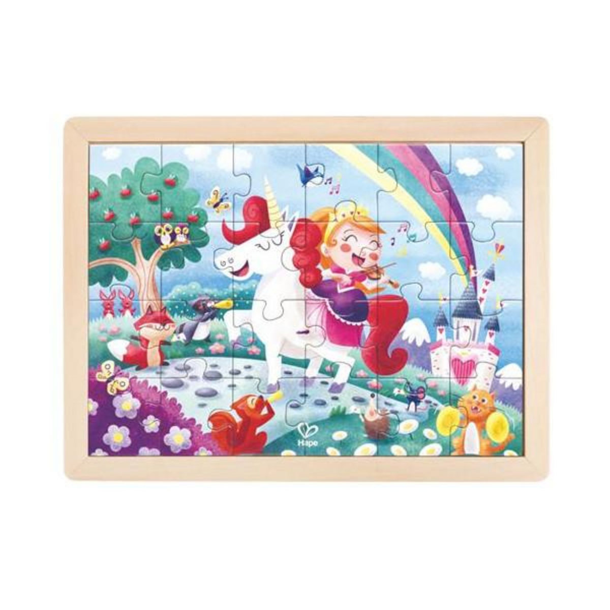 Hape Puzzle 2 en 1 24 pièces Hape Licorne