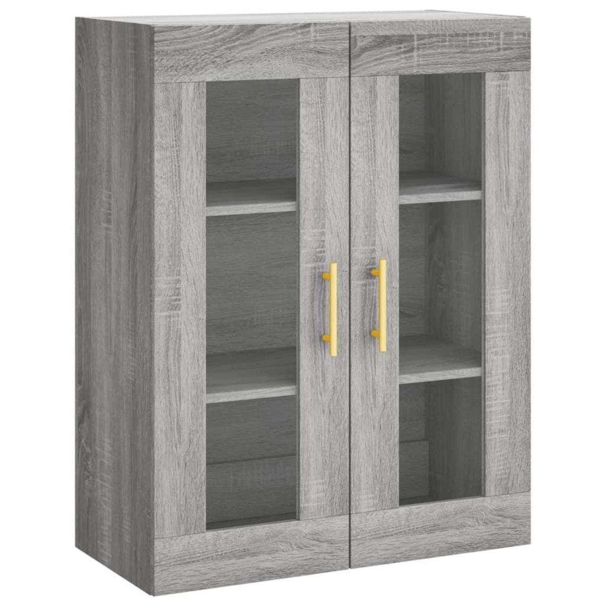 VIDAXL Buffet haut Sonoma gris 69,5x34x180 cm Bois d'ingenierie