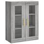 Voir la diapositive 5 : VIDAXL Buffet haut Sonoma gris 69,5x34x180 cm Bois d'ingenierie
