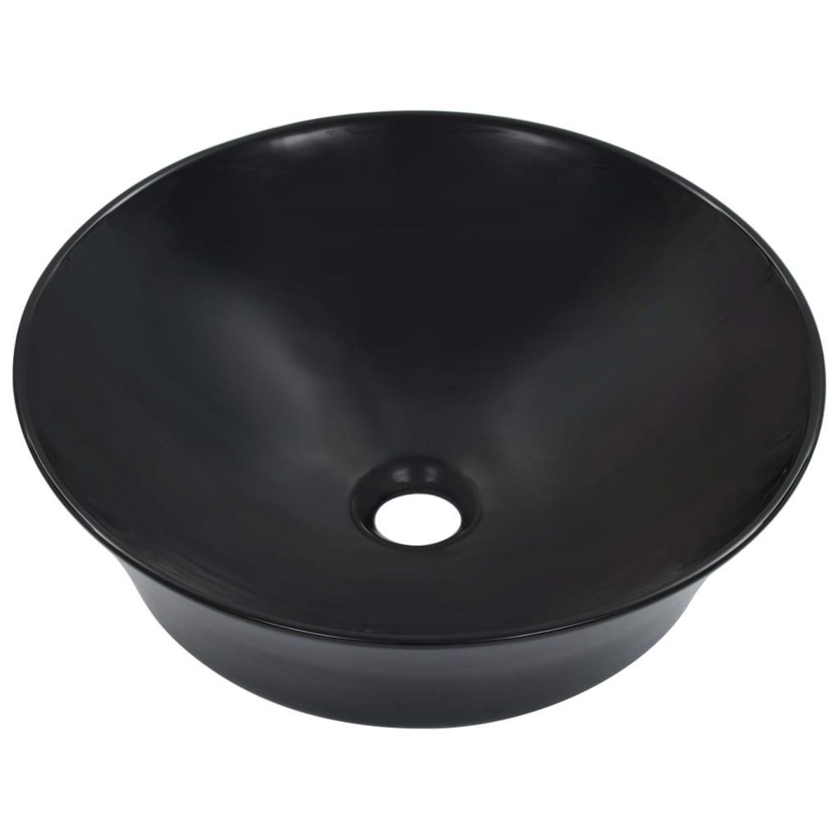 VIDAXL Lavabo 41x12,5 cm Ceramique Noir