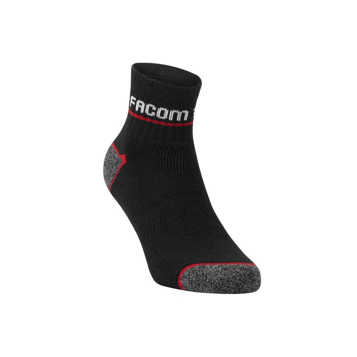 FACOM Lot de 3 Paires de Chaussettes Quarter de travail homme Red