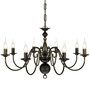 Voir la diapositive 4 : VIDAXL Lustre en metal noir antique 8 x E14 ampoules
