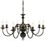 Voir la diapositive 4 : VIDAXL Lustre en metal noir antique 8 x E14 ampoules