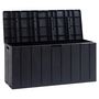 Voir la diapositive 1 : TOOMAX Coffre de rangement jardin résine - Anthracite - 270L - MULTIBOX BRAVO