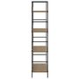 Voir la diapositive 4 : VIDAXL Bibliotheque a 4 niveaux chene 60x27,6x124,5 cm bois ingenierie