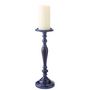Voir la diapositive 2 : Paris Prix Bougeoir Design en Métal  Nag  26cm Bleu