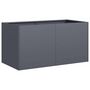 Voir la diapositive 2 : VIDAXL Jardiniere anthracite 80x40x40 cm acier lamine a froid