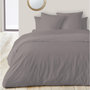 Voir la diapositive 1 : Parure de drap unie en satin de coton 70 fils 