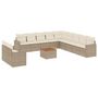 Voir la diapositive 2 : VIDAXL Salon de jardin avec coussins 12 pcs beige resine tressee