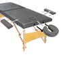 Voir la diapositive 4 : VIDAXL Table de massage avec 2 zones Cadre en bois Anthracite 186x68cm