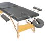 Voir la diapositive 4 : VIDAXL Table de massage avec 2 zones Cadre en bois Anthracite 186x68cm
