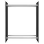 Voir la diapositive 3 : VIDAXL Portant de bois de chauffage Noir 80x35x100 cm Verre trempe