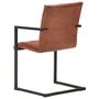 Voir la diapositive 5 : VIDAXL Chaises a manger cantilever lot de 6 marron cuir veritable
