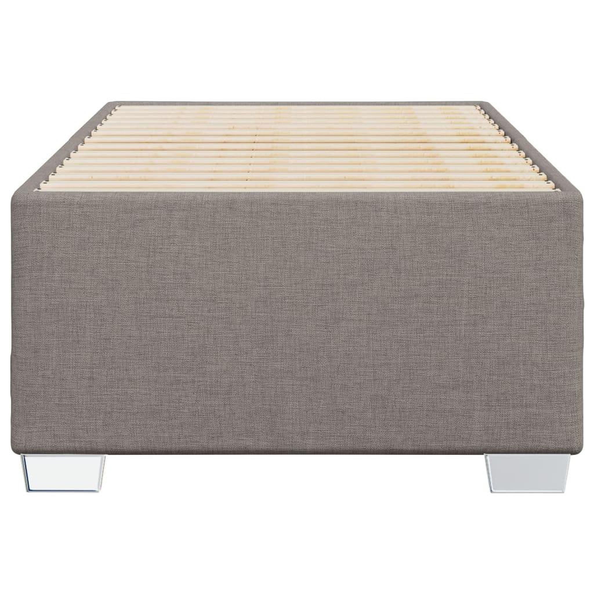 Voir la diapositive 4 : VIDAXL Cadre de lit sans matelas taupe 100x200 cm tissu