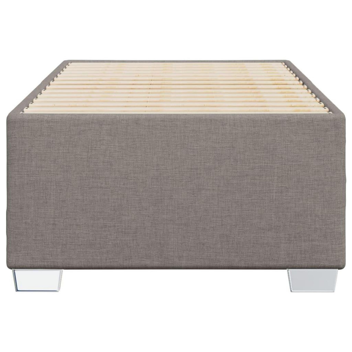 VIDAXL Cadre de lit sans matelas taupe 100x200 cm tissu