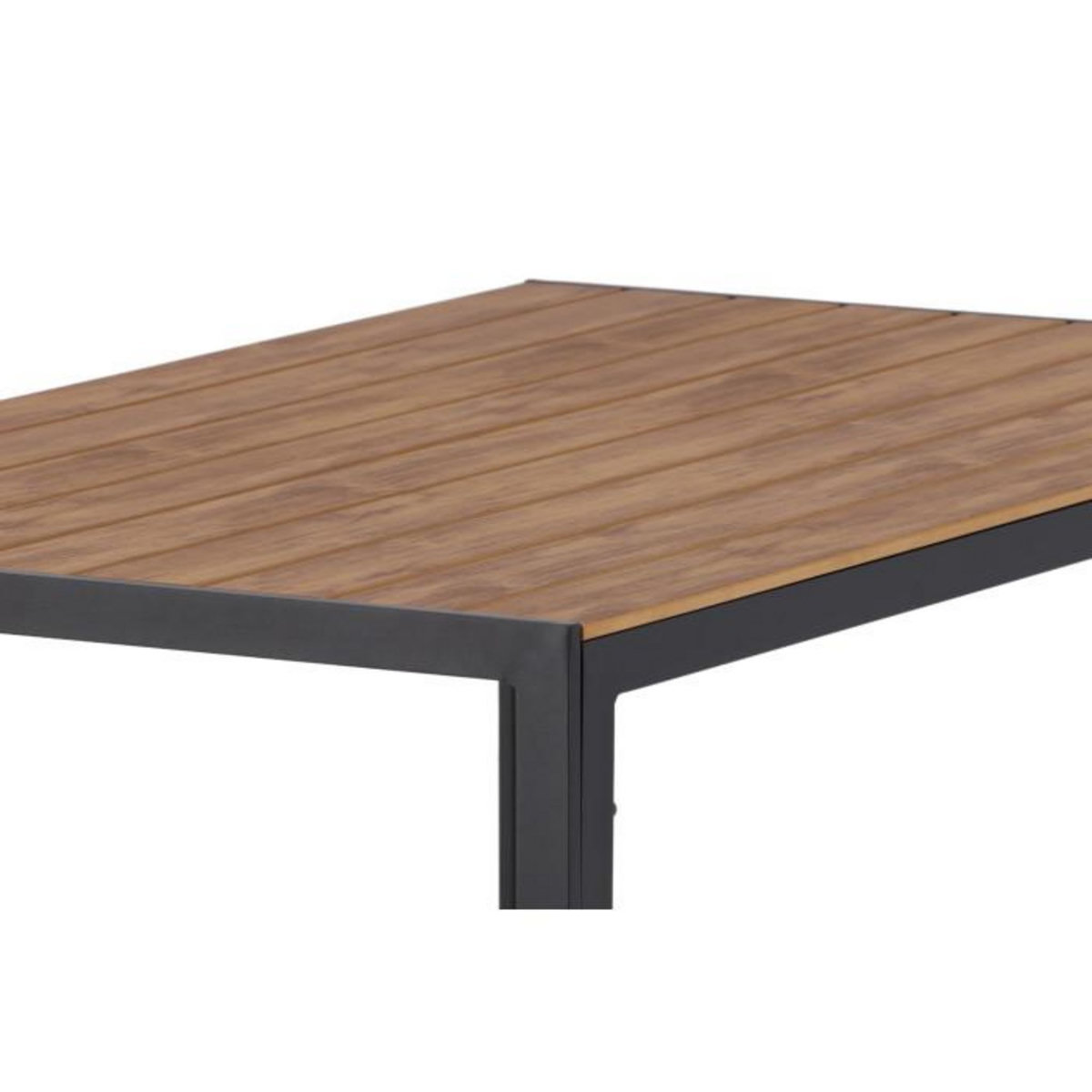 Paris Prix Table de Jardin  Break  150cm Noir & Naturel