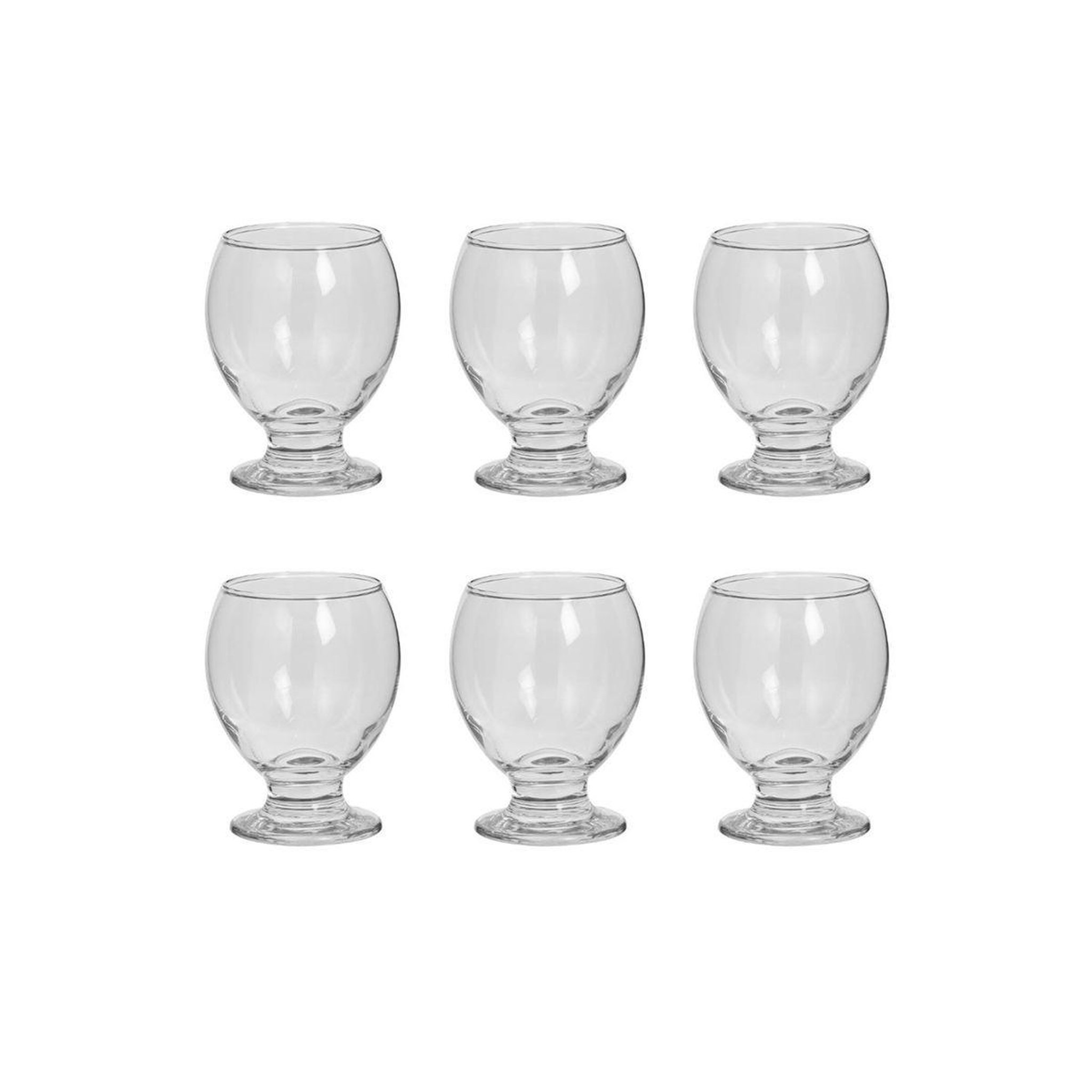 SECRET DE GOURMET Lot de 6 Verres à Vin  Enric  28cl Transparent