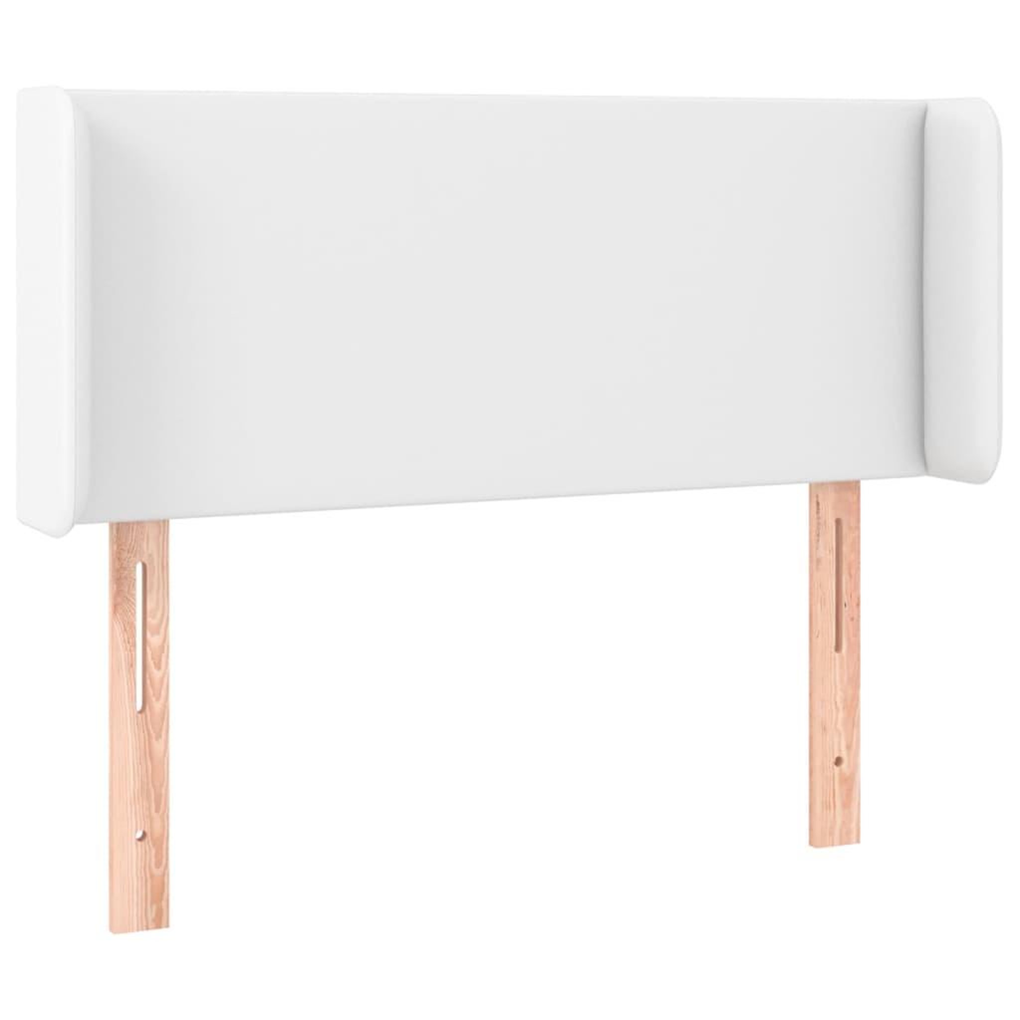 Voir la diapositive 3 : VIDAXL Tete de lit a LED Blanc 103x16x78/88 cm Similicuir