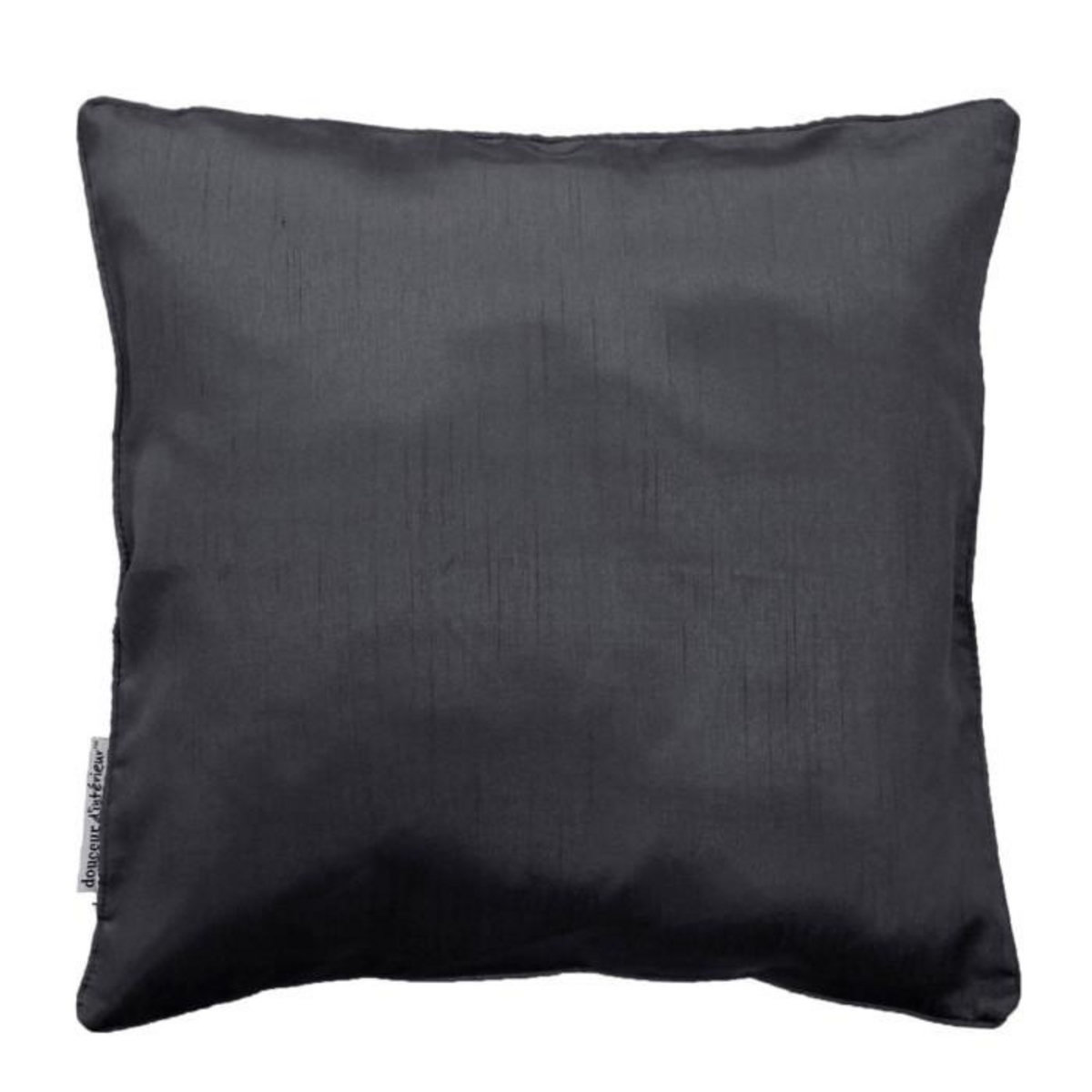 Paris Prix Housse de Coussin  Shana  40x40cm Gris Anthracite