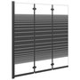 Voir la diapositive 1 : VIDAXL Cabine de douche pliable 3 panneaux 130x130 cm ESG Noir