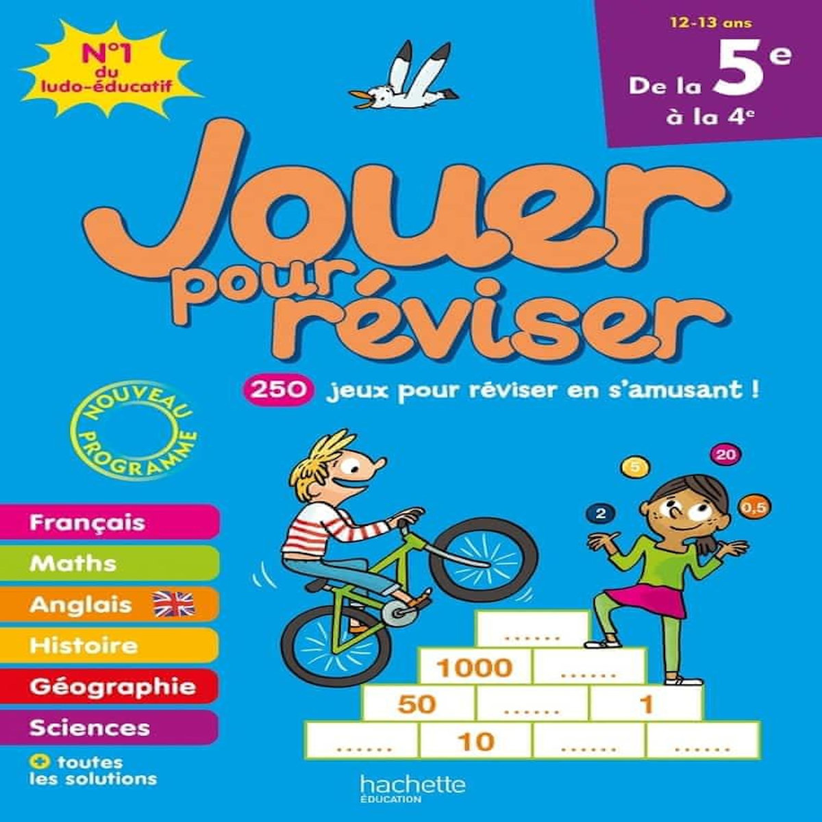 JOUER POUR REVISER DE LA 5E A LA 4E. AVEC UN CRAYON, EDITION 2020, Lecreux Michèle