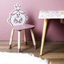 Voir la diapositive 5 : Paris Prix Chaise Enfant  Madame Princesse  57cm Rose
