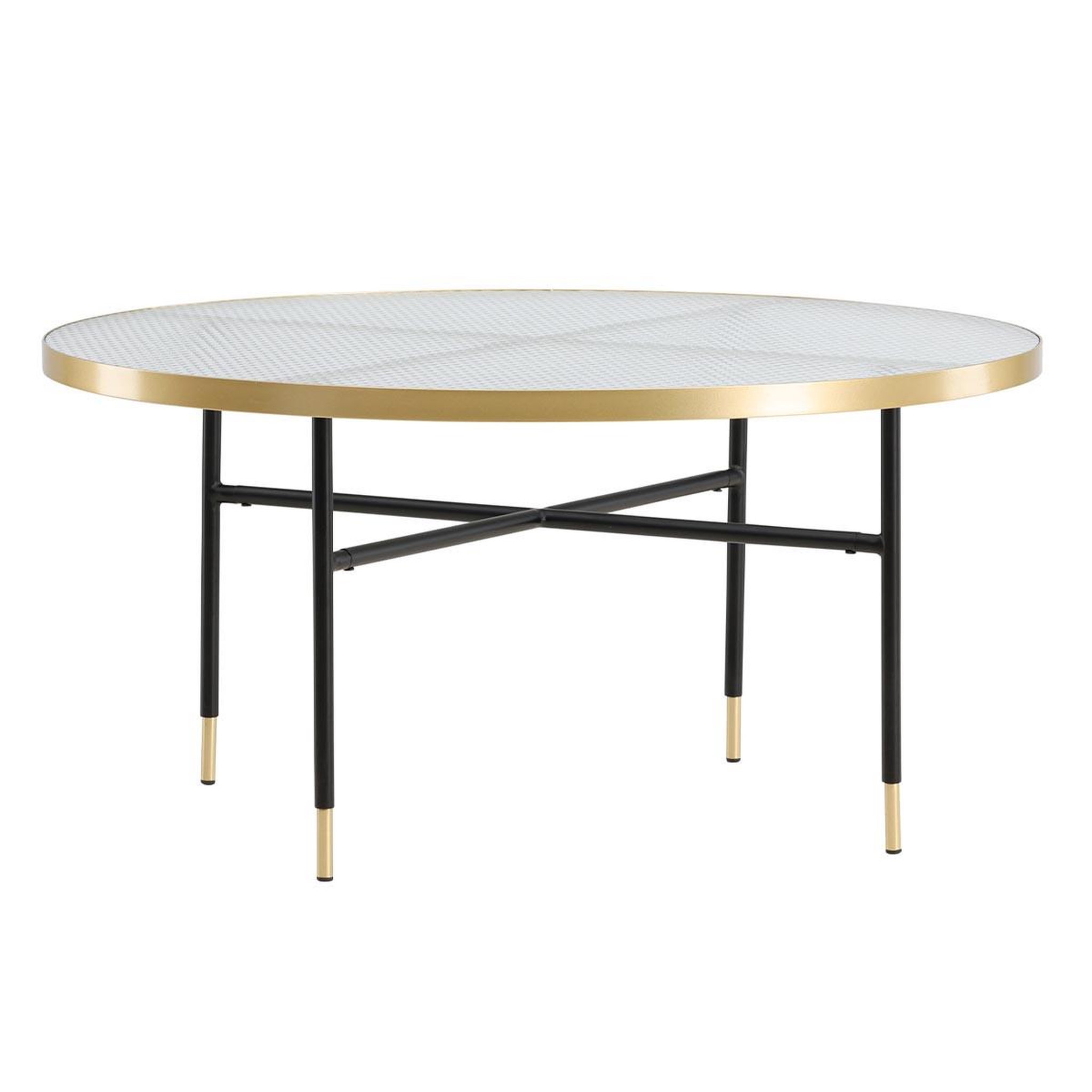 Paris Prix Table basse design en verre  bubbles  98cm or
