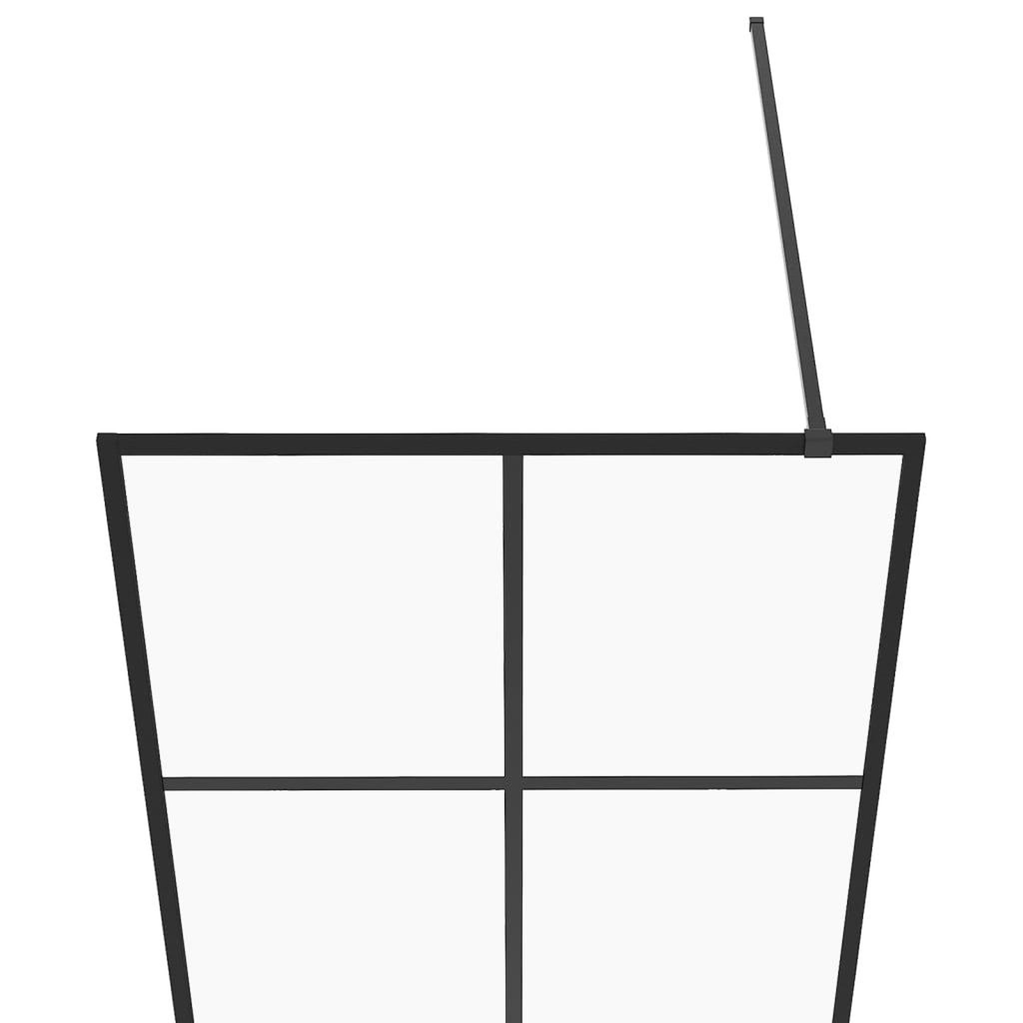 Voir la diapositive 4 : VIDAXL Paroi de douche avec verre ESG transparent 80x195 cm Noir