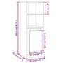 Voir la diapositive 6 : VIDAXL Buffet haut blanc brillant 36x35,5x103,5 cm bois d'ingenierie