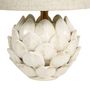 Voir la diapositive 2 : OSTARIA Lampe pétales céramique lin beige