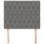Voir la diapositive 3 : VIDAXL Tetes de lit 2 pcs Gris fonce 100x7x78/88 cm Tissu