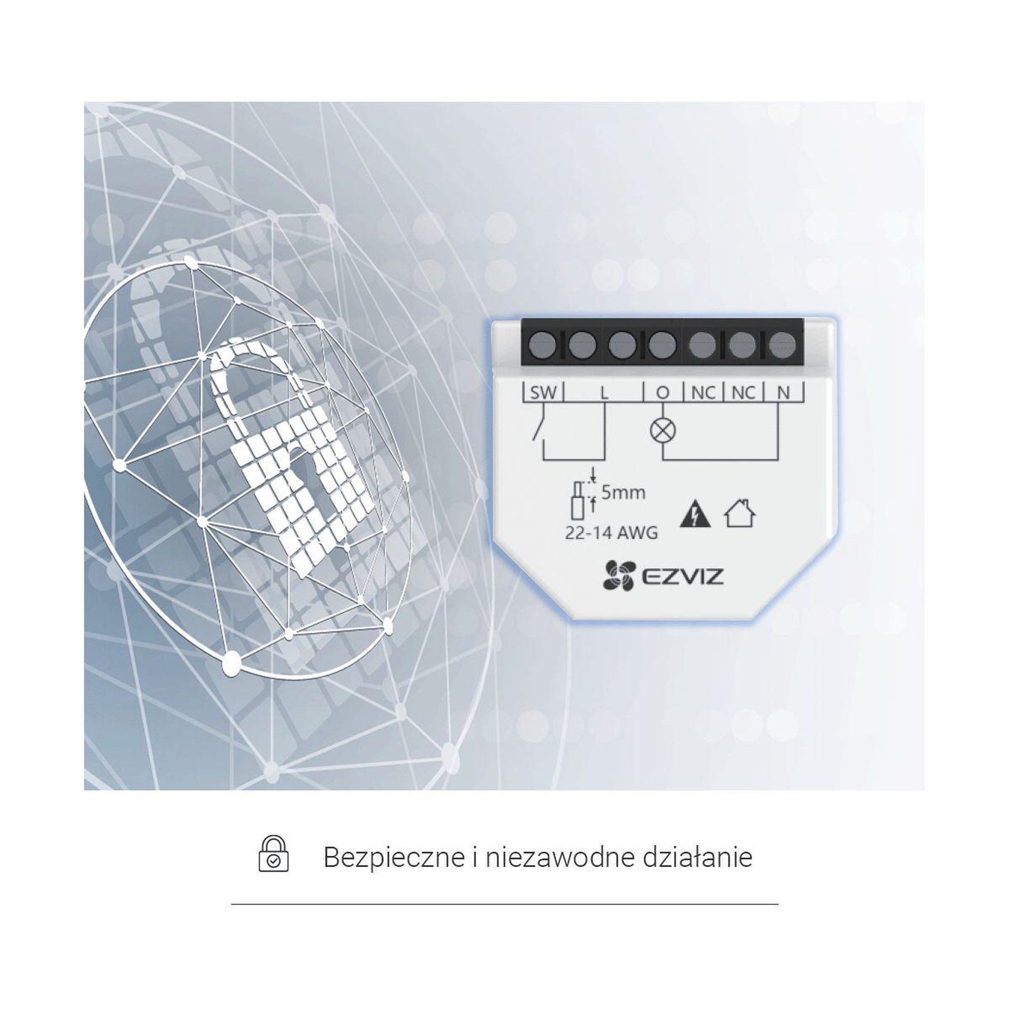 Voir la diapositive 3 : EZVIZ Relais Wifi intelligent Smart Relay T35W / Interrupteur 1 voie