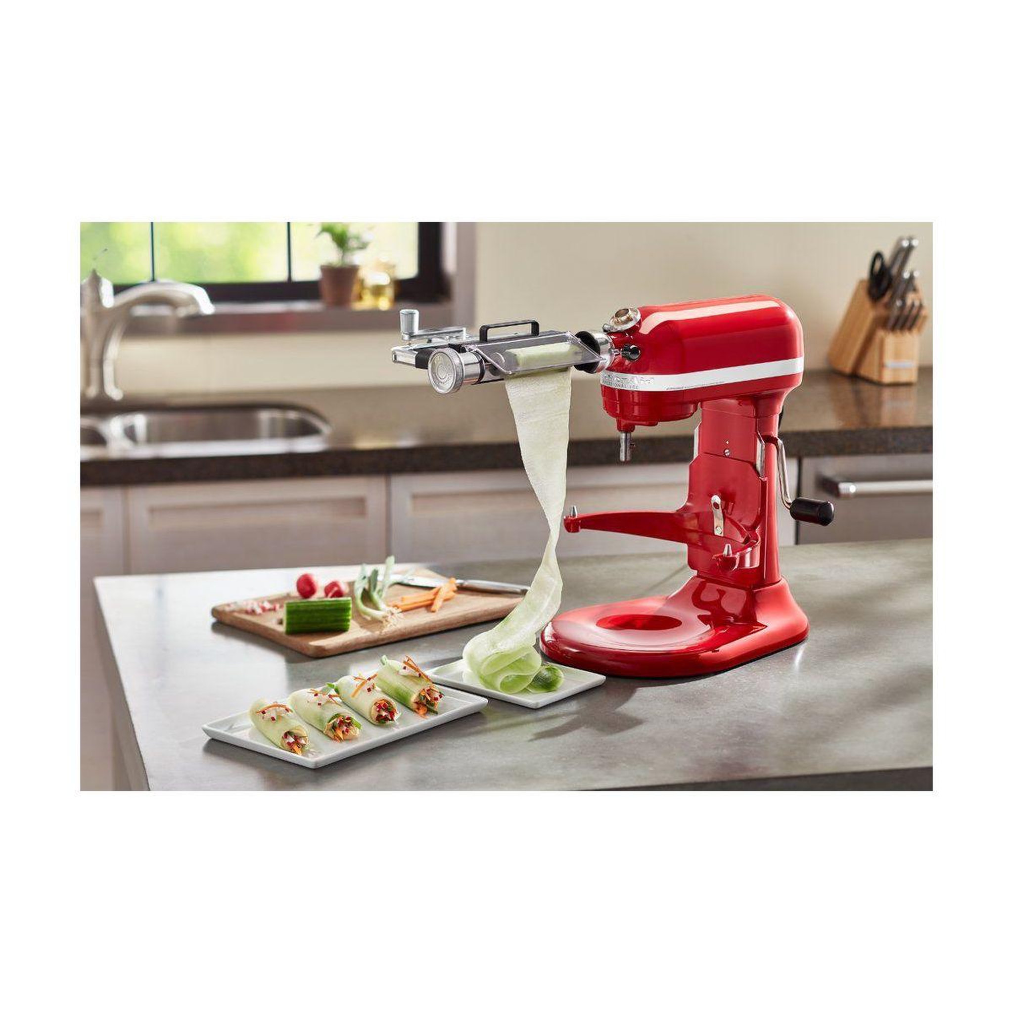 Voir la diapositive 4 : KitchenAid Coupe lanières fruits/légumes 5ksmsca coupe lanières de légumes
