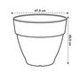 Voir la diapositive 4 : ELHO Pot de fleurs rond Vibia Campana - Ø 47 x H.40 cm - Blanc - Elho