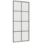 Voir la diapositive 5 : VIDAXL Porte coulissante kit de quincaillerie noir 90x205 cm verre ESG