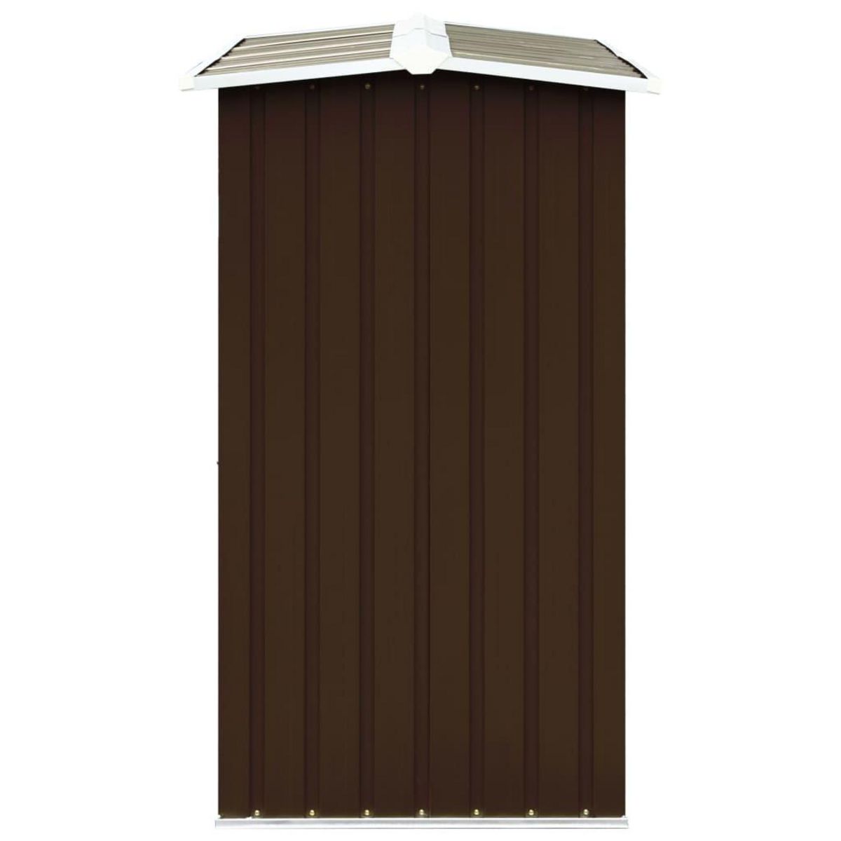 VIDAXL Abri de stockage de bois Acier galvanise 172x91x154 cm Marron